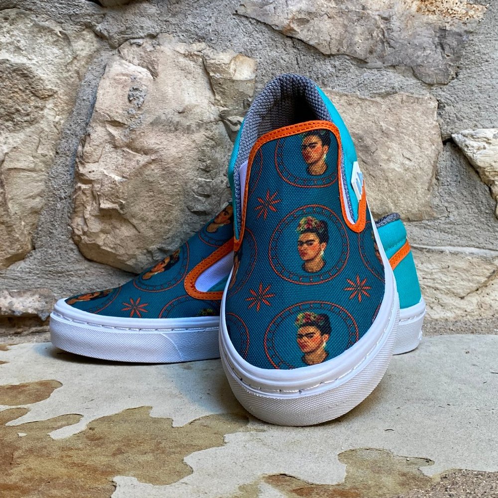 WOMEN'S PRINTED CANVAS SNEAKERS "FRIDA KAH… - Picture 3 of 6